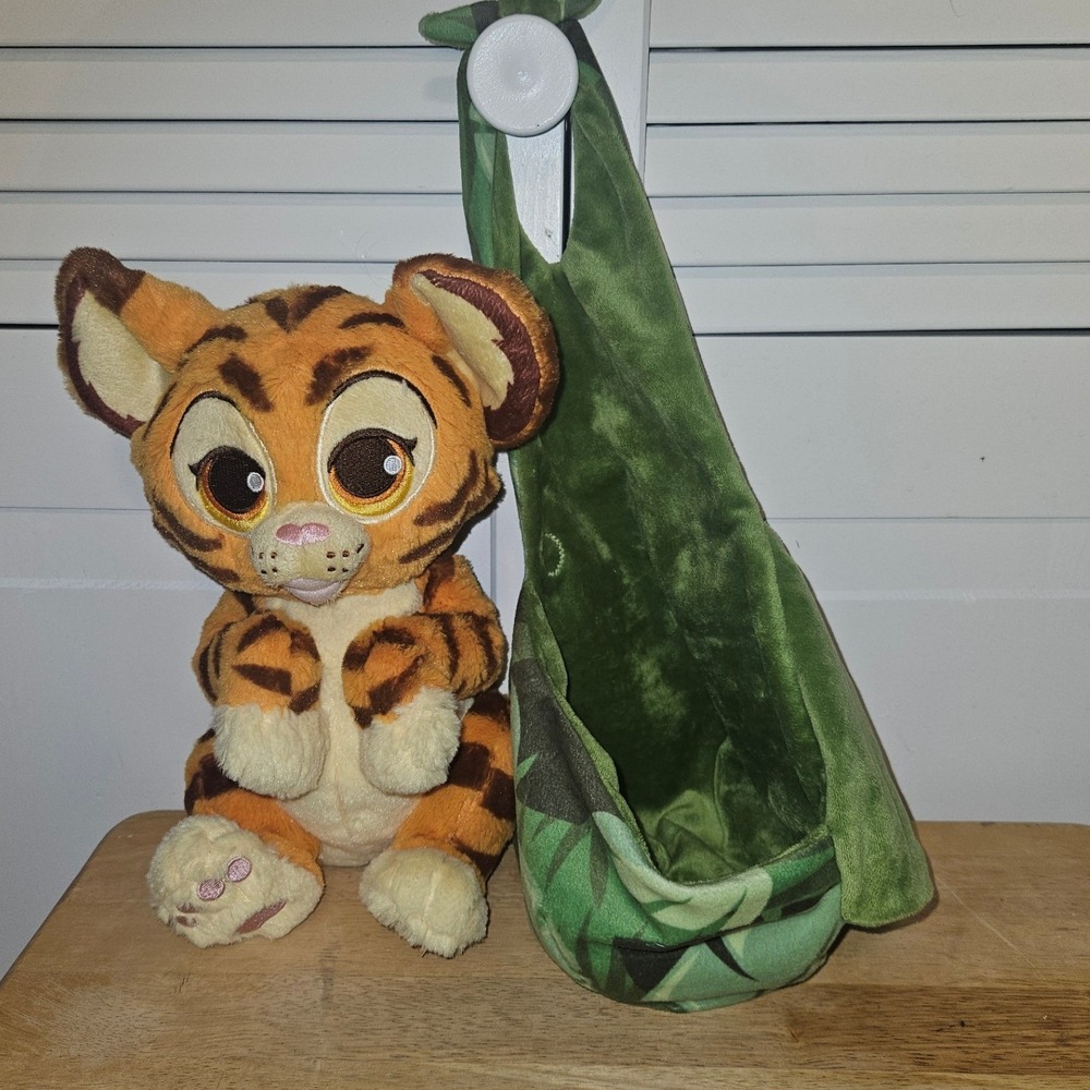 Disney Babies Rajah Plush‎ Tiger with Leaf Swaddle Blanket Aladdin Kids Toy